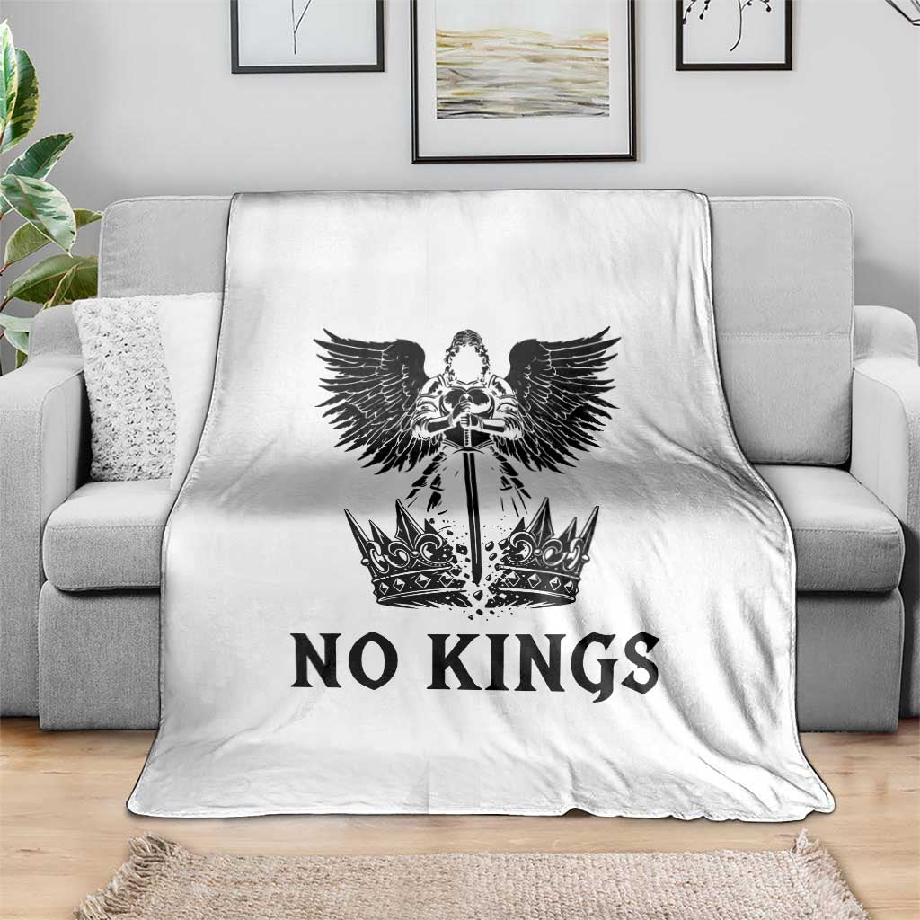 No Kings Throw Blanket St Michael Archangel Victory Over Tyranny