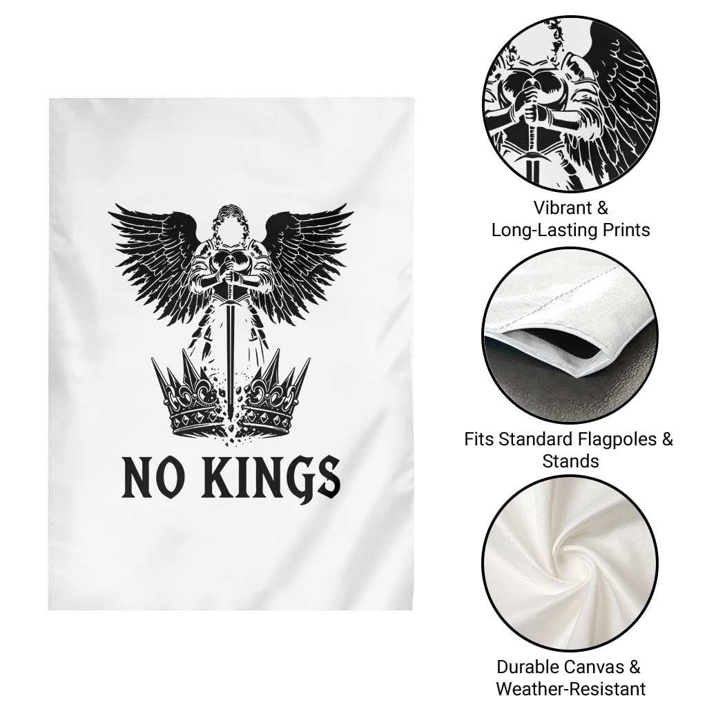 No Kings Garden Flag St Michael Archangel Victory Over Tyranny