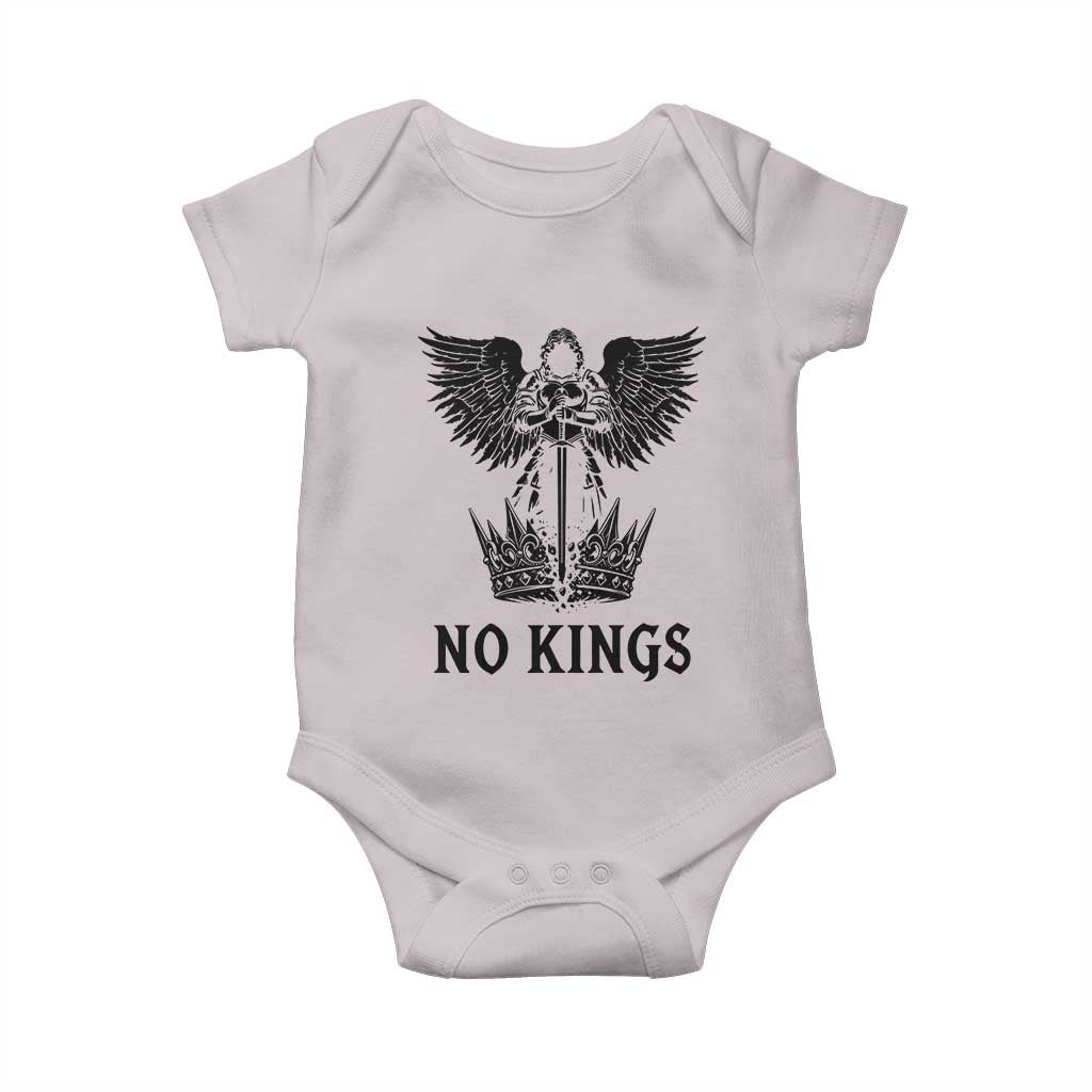 No Kings Baby Onesie St Michael Archangel Victory Over Tyranny