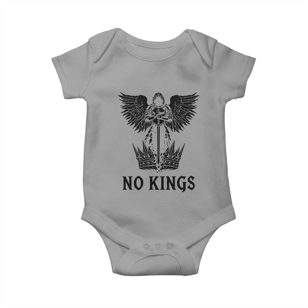 No Kings Baby Onesie St Michael Archangel Victory Over Tyranny
