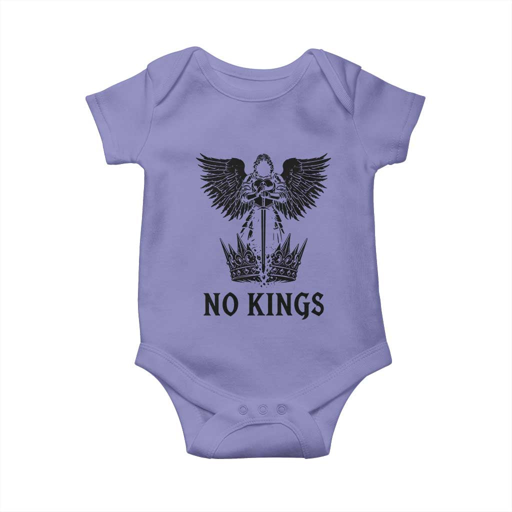 No Kings Baby Onesie St Michael Archangel Victory Over Tyranny