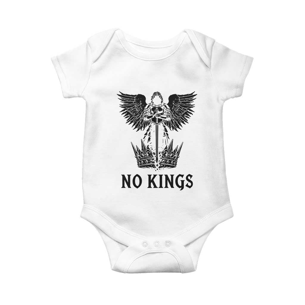 No Kings Baby Onesie St Michael Archangel Victory Over Tyranny