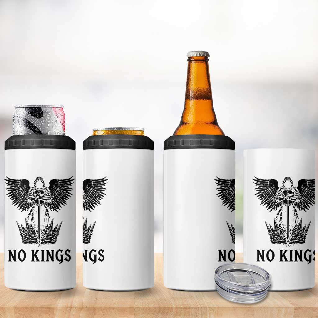No Kings 4 in 1 Can Cooler Tumbler St Michael Archangel Victory Over Tyranny