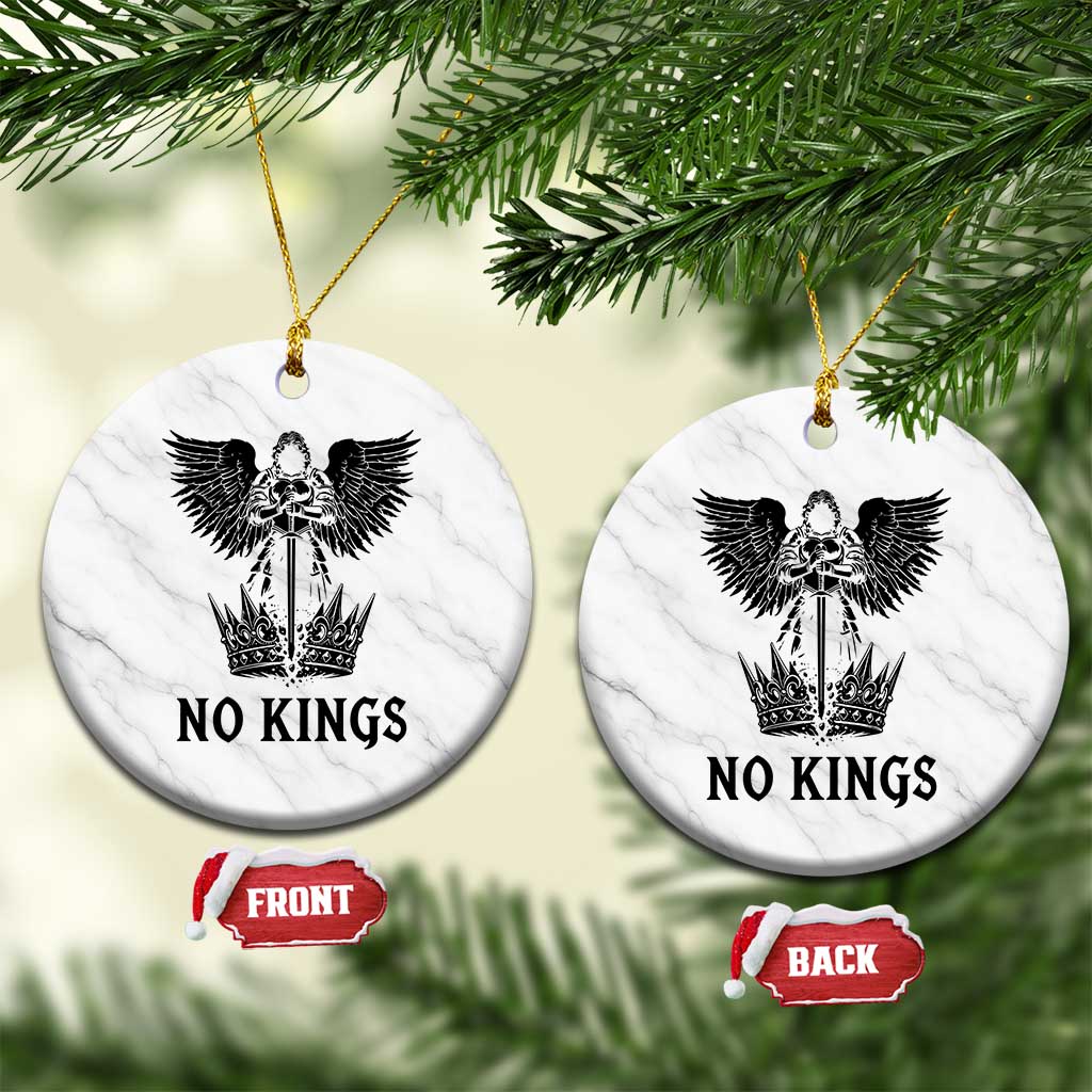 No Kings Ceramic Ornament St Michael Archangel Victory Over Tyranny