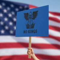 No Kings Protest Sign St Michael Archangel Victory Over Tyranny