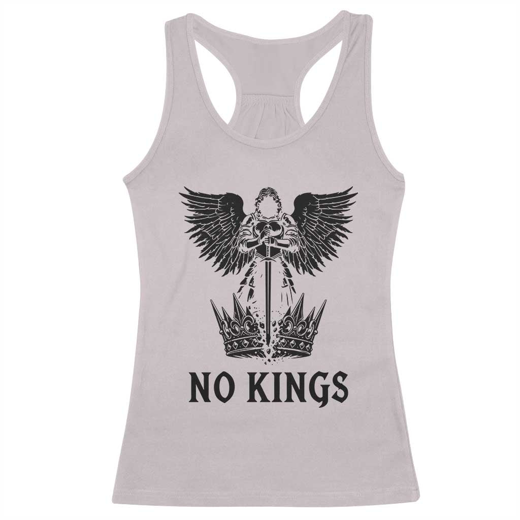No Kings Racerback Tank Top St Michael Archangel Victory Over Tyranny