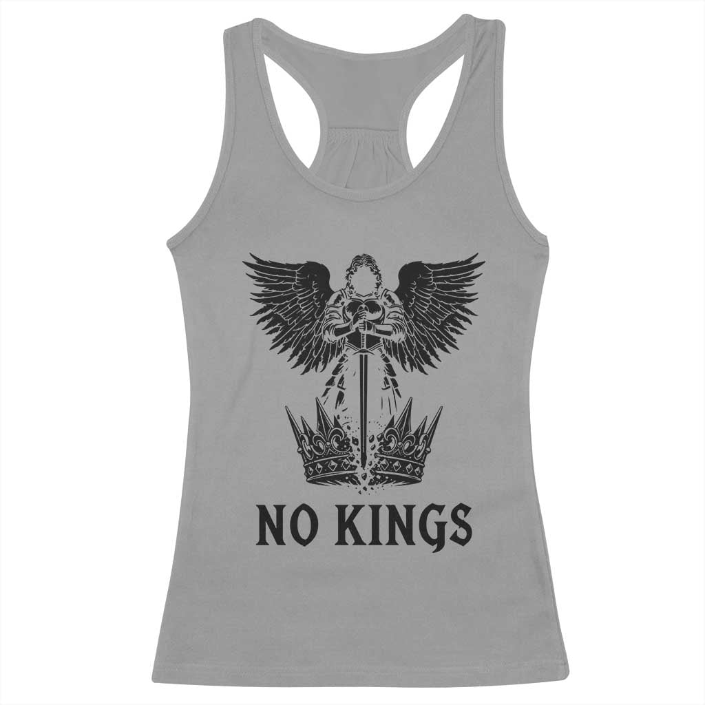 No Kings Racerback Tank Top St Michael Archangel Victory Over Tyranny