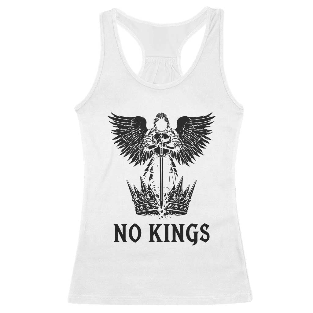 No Kings Racerback Tank Top St Michael Archangel Victory Over Tyranny