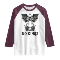 No Kings Raglan Shirt St Michael Archangel Victory Over Tyranny