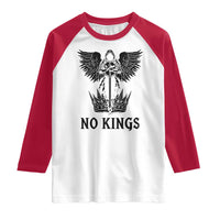 No Kings Raglan Shirt St Michael Archangel Victory Over Tyranny