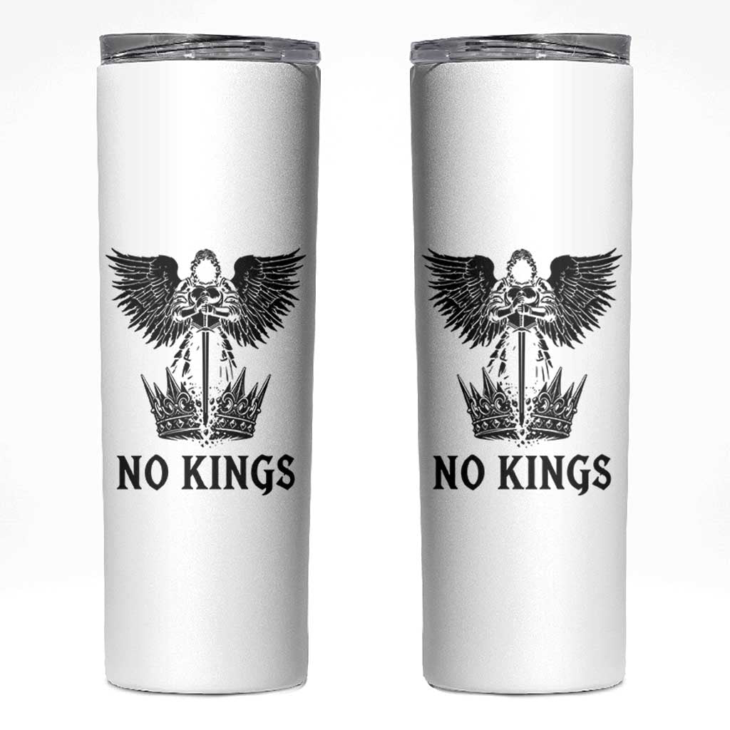 No Kings Skinny Tumbler St Michael Archangel Victory Over Tyranny