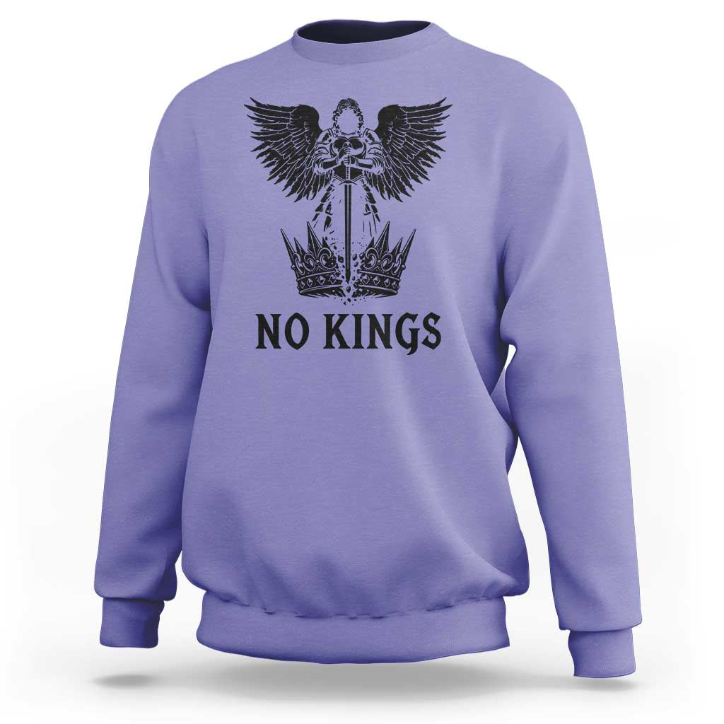 No Kings Sweatshirt St Michael Archangel Victory Over Tyranny