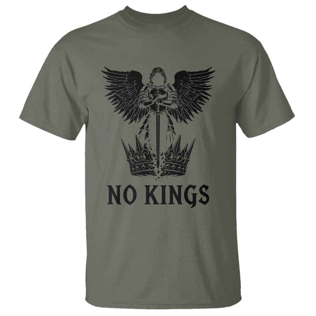 No Kings T Shirt St Michael Archangel Victory Over Tyranny