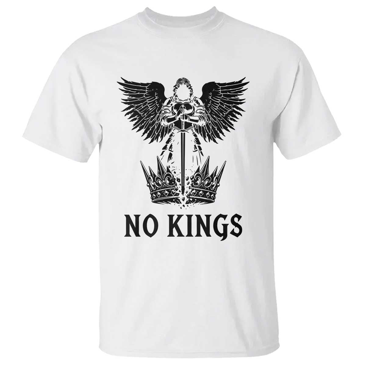 No Kings T Shirt St Michael Archangel Victory Over Tyranny