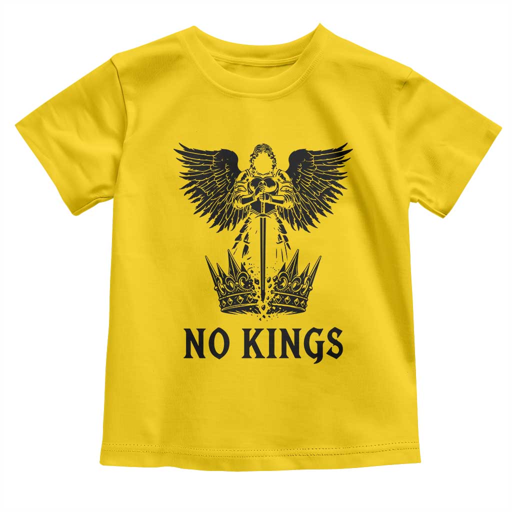 No Kings Toddler T Shirt St Michael Archangel Victory Over Tyranny