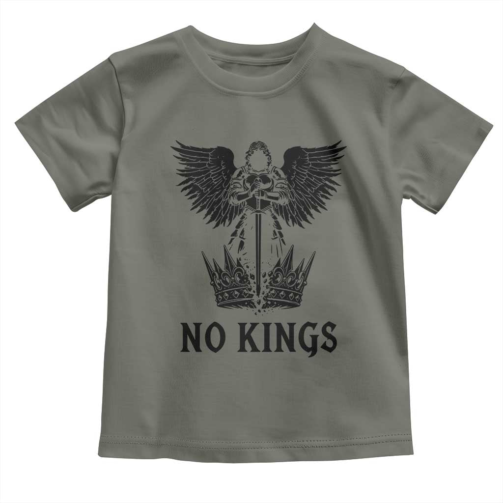 No Kings Toddler T Shirt St Michael Archangel Victory Over Tyranny