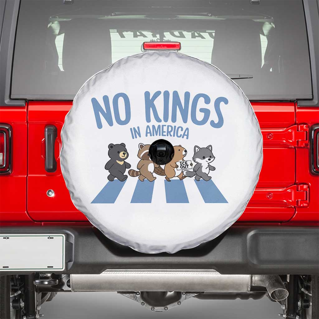 Funny No Kings Cute Forest Animals Spare Tire Cover Gift For Animal Lovers