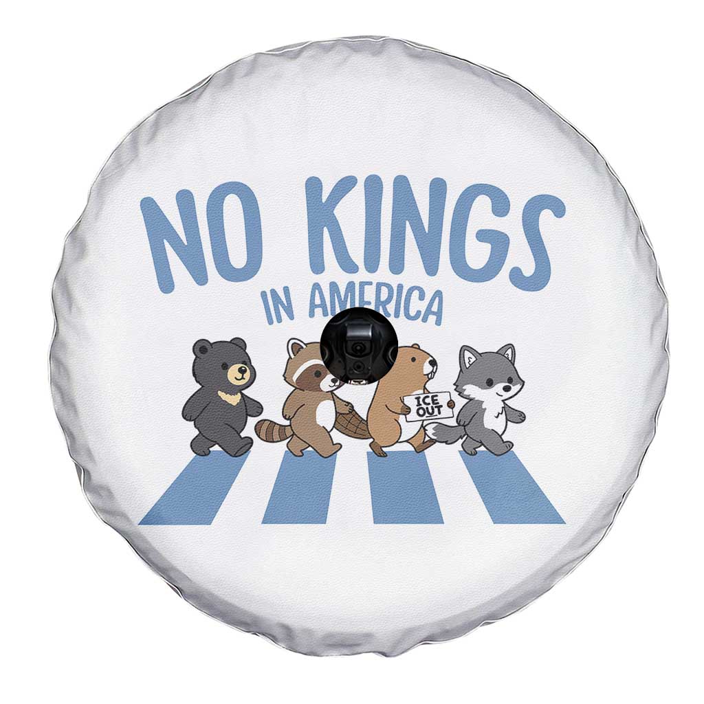 Funny No Kings Cute Forest Animals Spare Tire Cover Gift For Animal Lovers