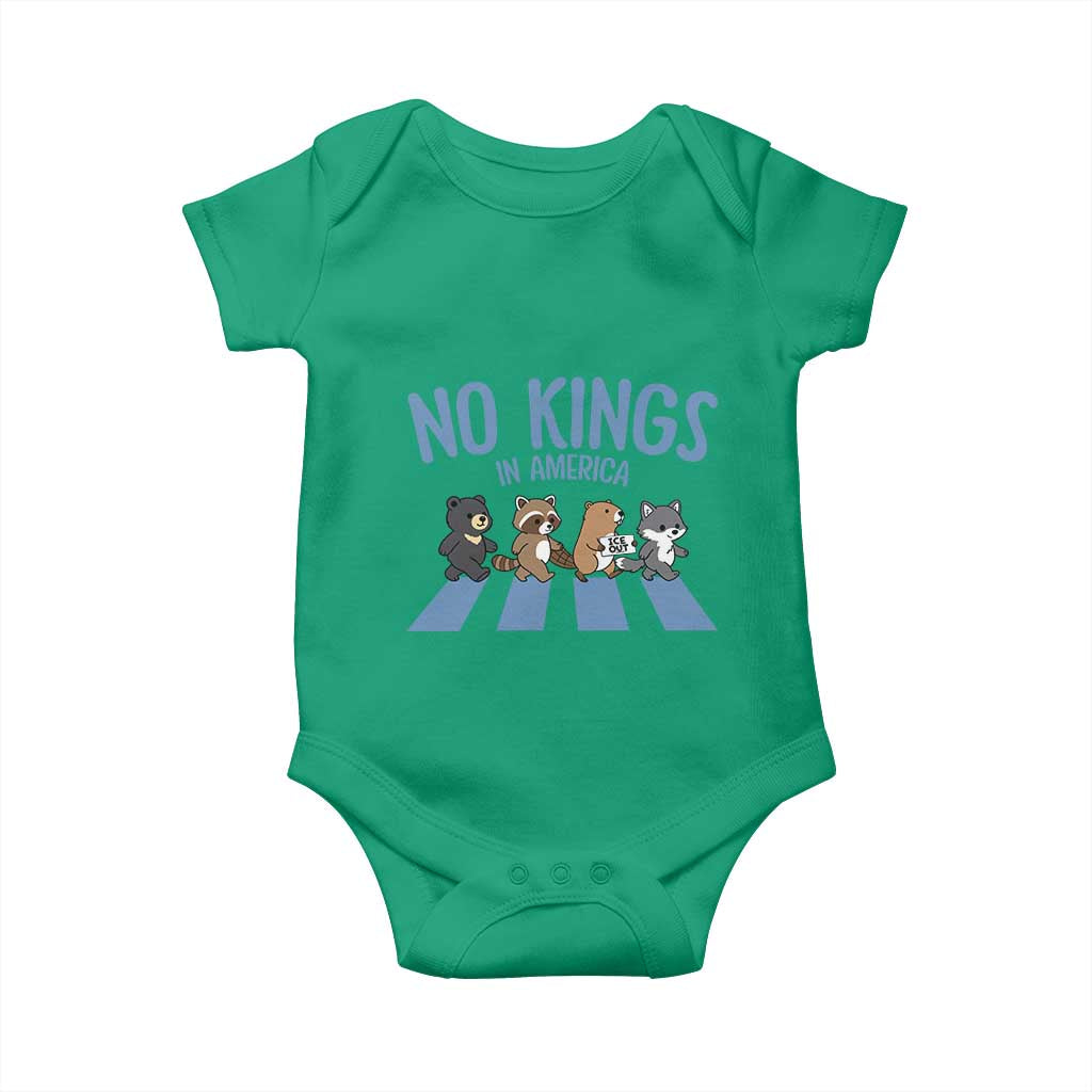 Funny No Kings Cute Forest Animals Baby Onesie Gift For Animal Lovers