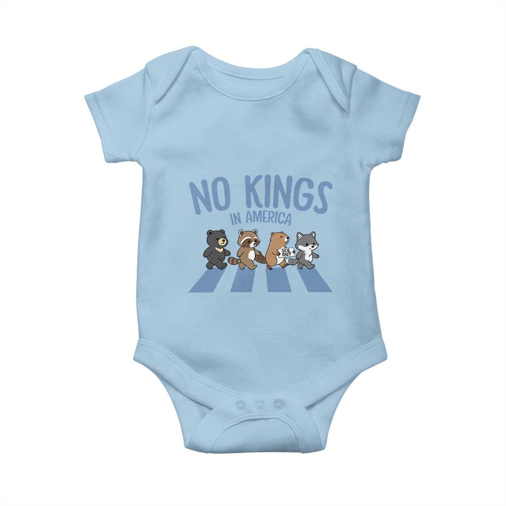 Funny No Kings Cute Forest Animals Baby Onesie Gift For Animal Lovers