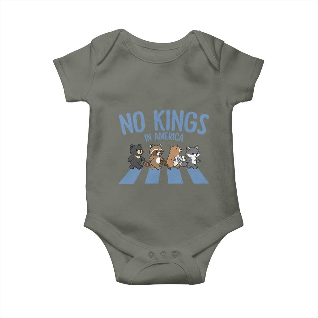 Funny No Kings Cute Forest Animals Baby Onesie Gift For Animal Lovers