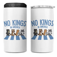 Funny No Kings Cute Forest Animals 4 in 1 Can Cooler Tumbler Gift For Animal Lovers
