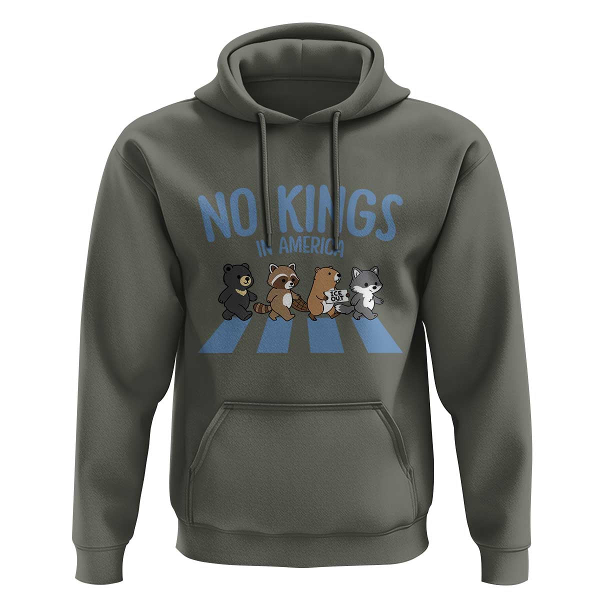 Funny No Kings Cute Forest Animals Hoodie Gift For Animal Lovers