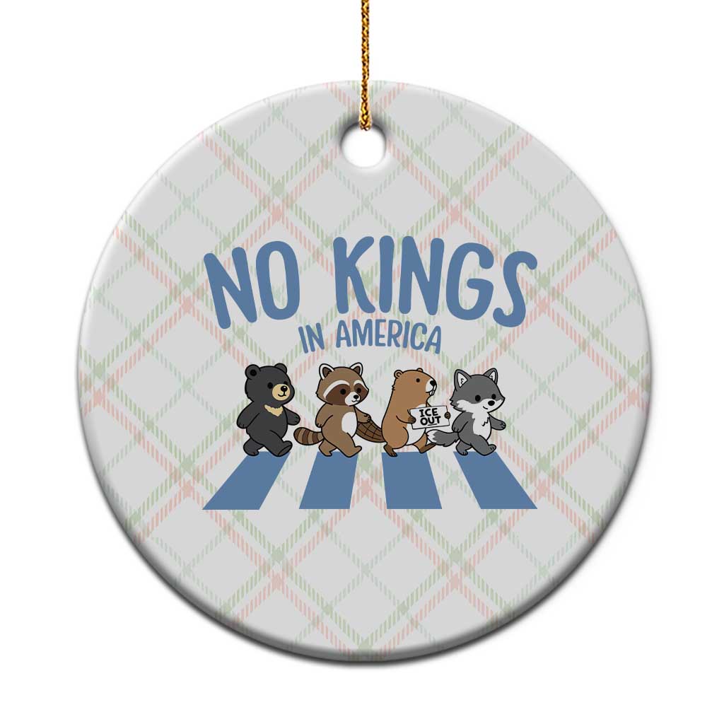 Funny No Kings Cute Forest Animals Ceramic Ornament Gift For Animal Lovers