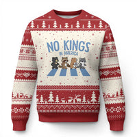 Funny No Kings Cute Forest Animals Ugly Christmas Sweater Gift For Animal Lovers