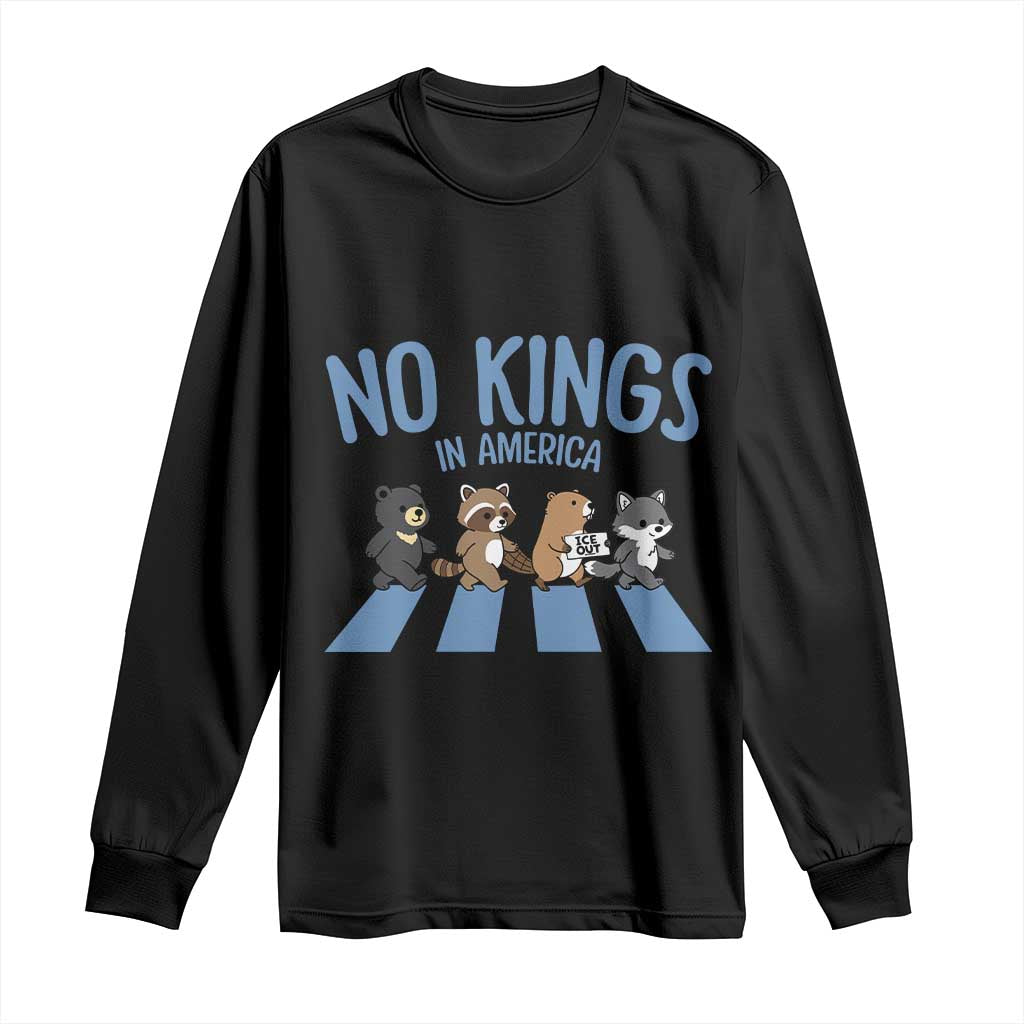 Funny No Kings Cute Forest Animals Long Sleeve Shirt Gift For Animal Lovers