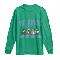 Funny No Kings Cute Forest Animals Long Sleeve Shirt Gift For Animal Lovers