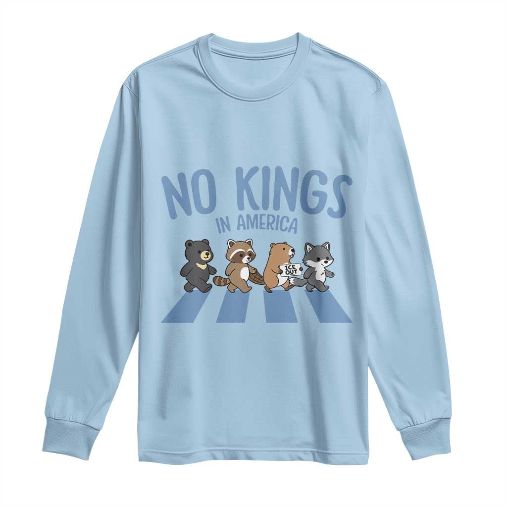 Funny No Kings Cute Forest Animals Long Sleeve Shirt Gift For Animal Lovers
