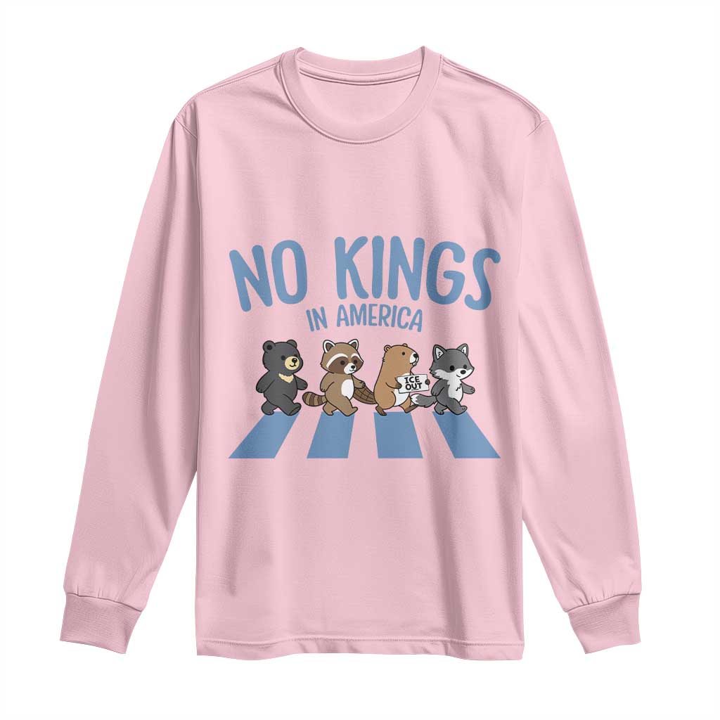Funny No Kings Cute Forest Animals Long Sleeve Shirt Gift For Animal Lovers