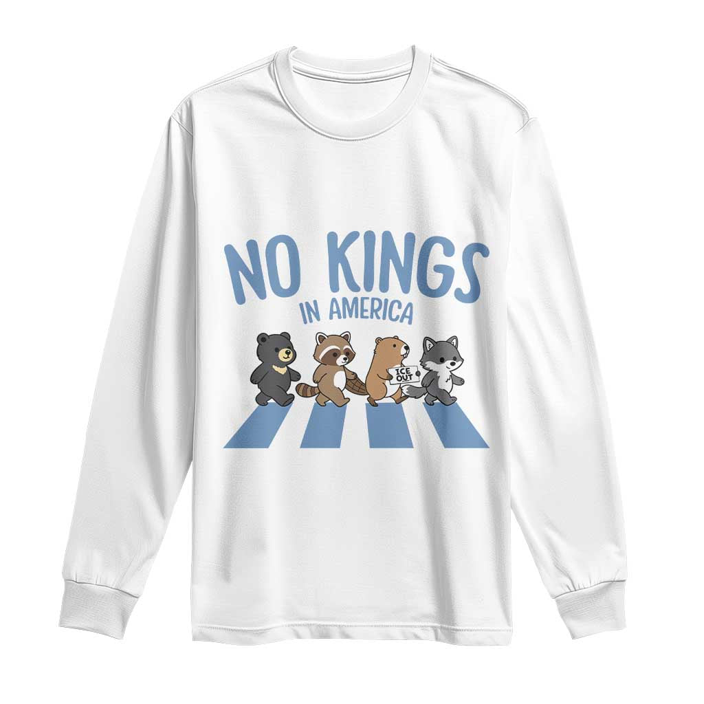 Funny No Kings Cute Forest Animals Long Sleeve Shirt Gift For Animal Lovers