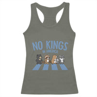 Funny No Kings Cute Forest Animals Racerback Tank Top Gift For Animal Lovers