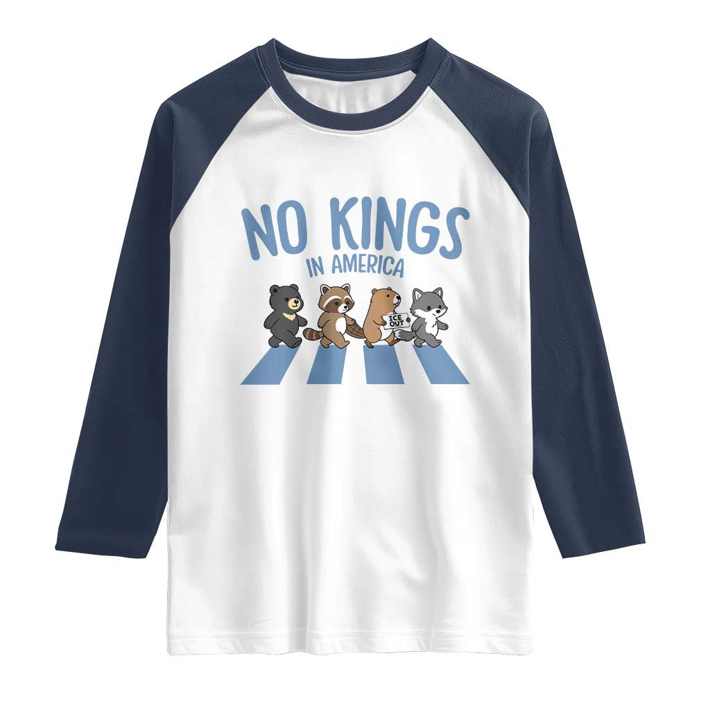 Funny No Kings Cute Forest Animals Raglan Shirt Gift For Animal Lovers