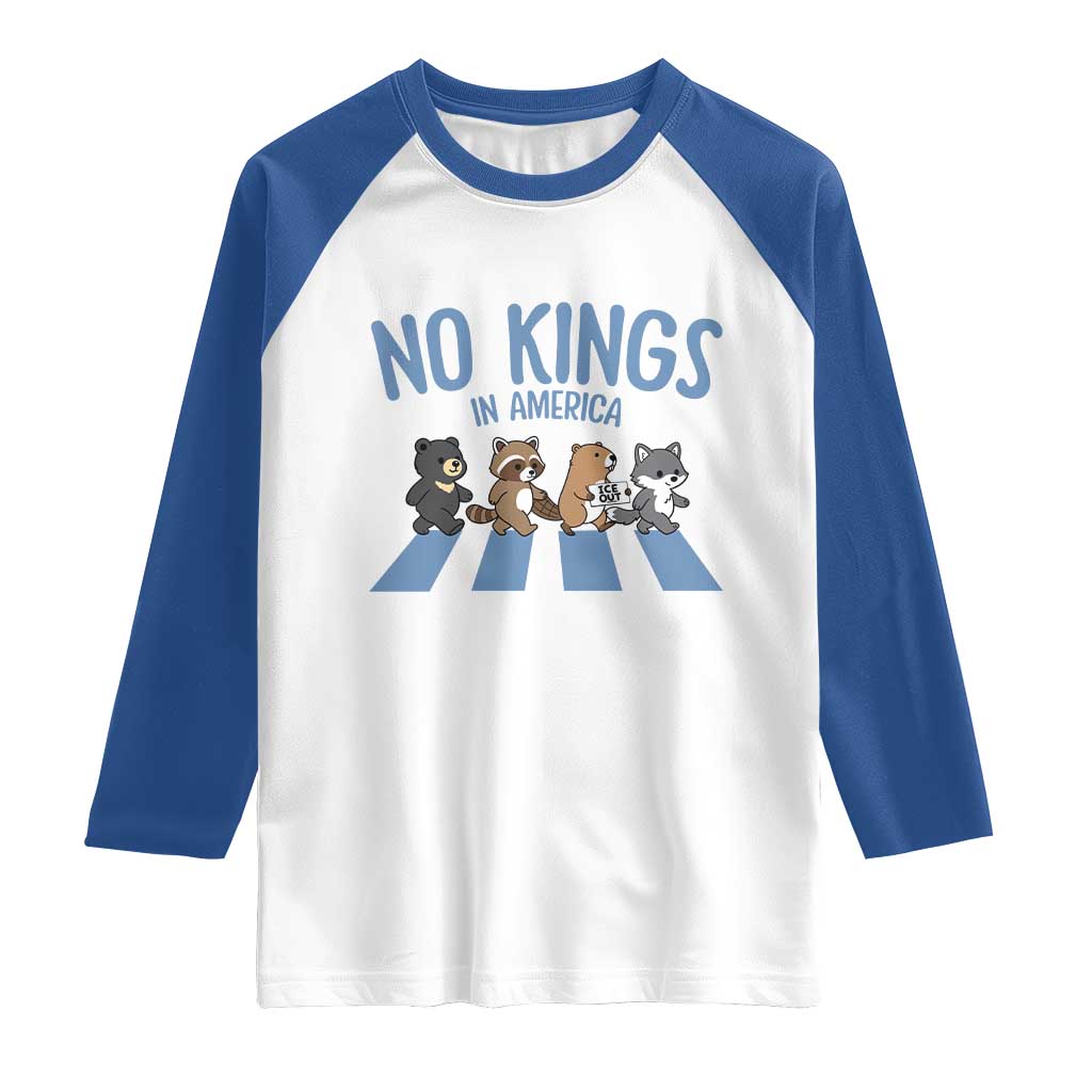 Funny No Kings Cute Forest Animals Raglan Shirt Gift For Animal Lovers