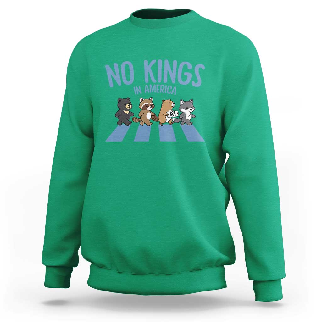 Funny No Kings Cute Forest Animals Sweatshirt Gift For Animal Lovers