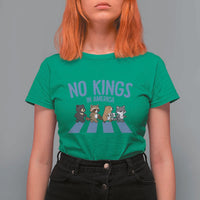 Funny No Kings Cute Forest Animals T Shirt For Women Gift For Animal Lovers