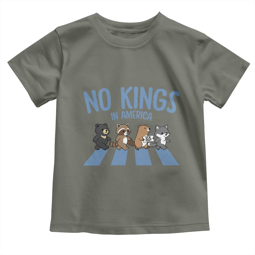 Funny No Kings Cute Forest Animals Toddler T Shirt Gift For Animal Lovers