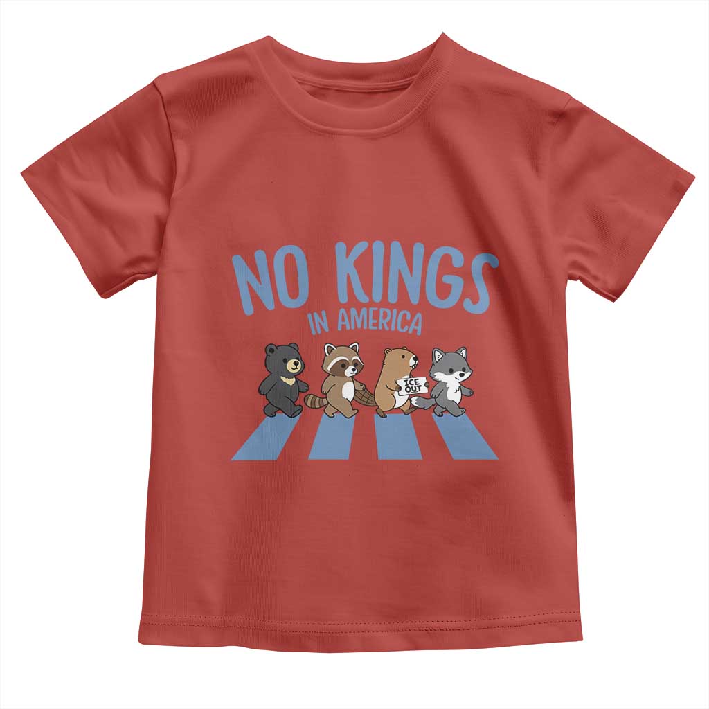 Funny No Kings Cute Forest Animals Toddler T Shirt Gift For Animal Lovers