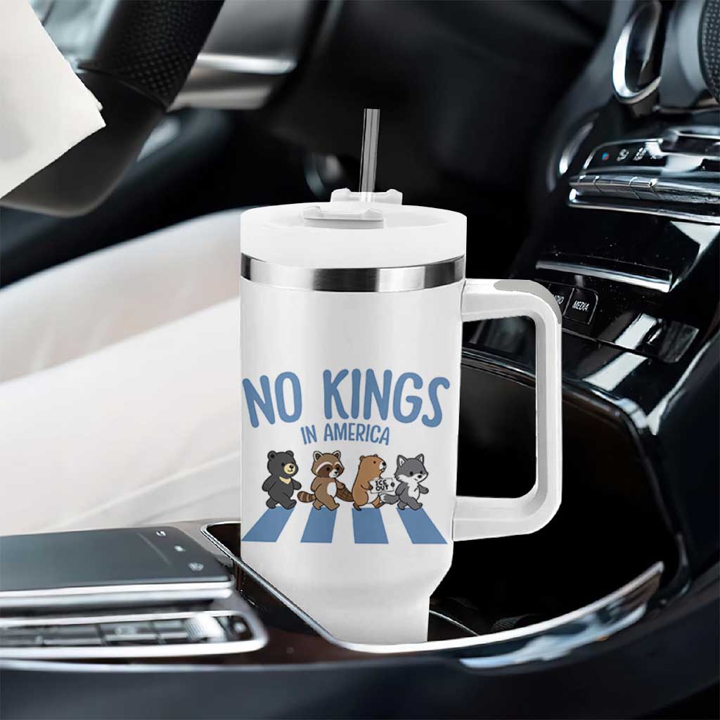 Funny No Kings Cute Forest Animals Tumbler With Handle Gift For Animal Lovers