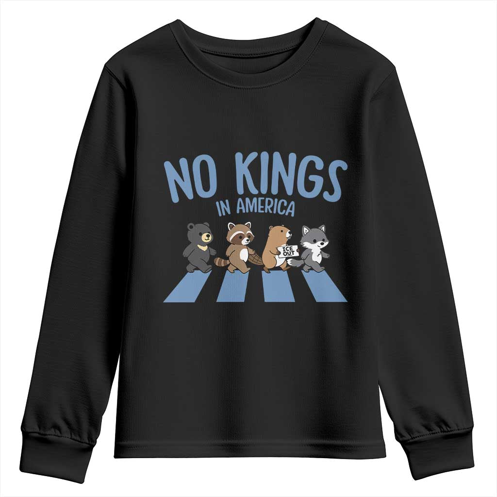 Funny No Kings Cute Forest Animals Youth Sweatshirt Gift For Animal Lovers