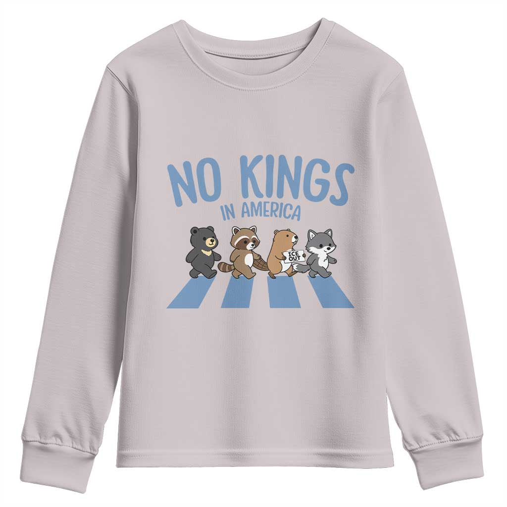 Funny No Kings Cute Forest Animals Youth Sweatshirt Gift For Animal Lovers