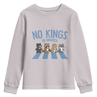 Funny No Kings Cute Forest Animals Youth Sweatshirt Gift For Animal Lovers