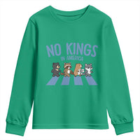 Funny No Kings Cute Forest Animals Youth Sweatshirt Gift For Animal Lovers