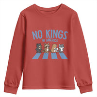 Funny No Kings Cute Forest Animals Youth Sweatshirt Gift For Animal Lovers