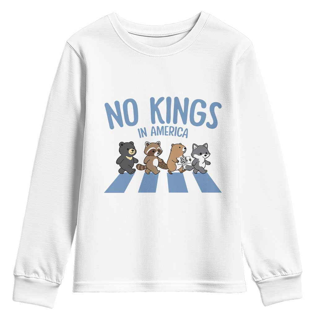 Funny No Kings Cute Forest Animals Youth Sweatshirt Gift For Animal Lovers
