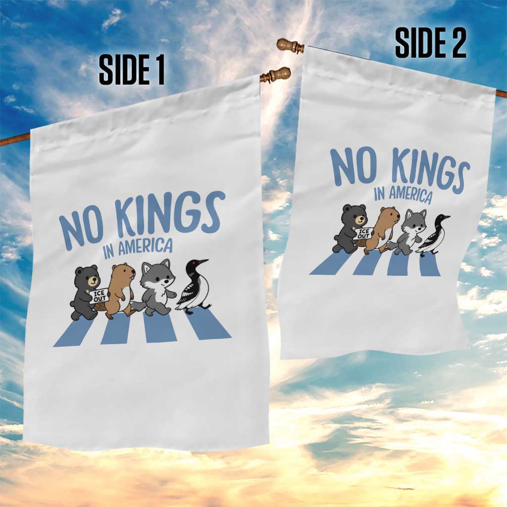 Funny Political No Kings In America Garden Flag Gift For Animal Lovers