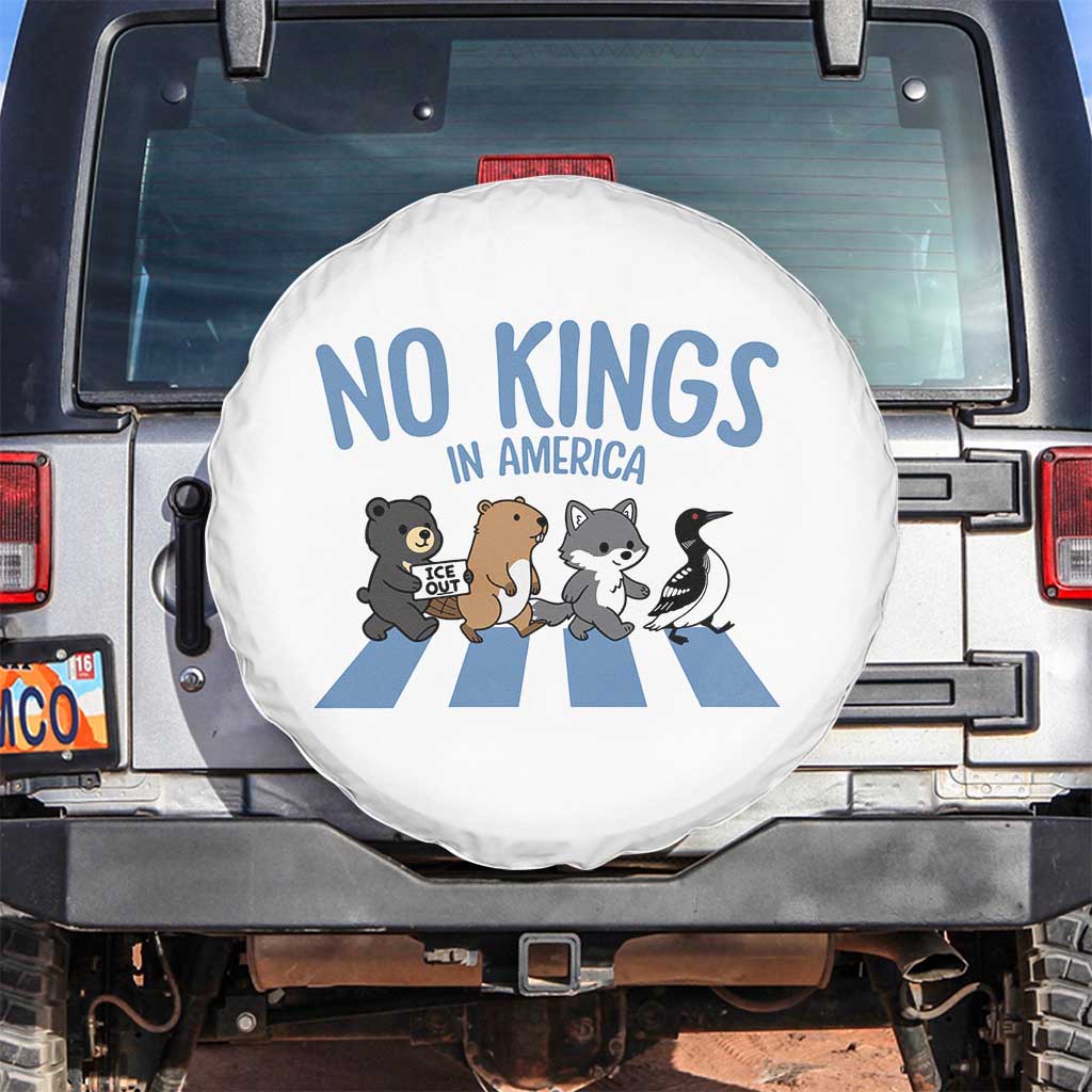 Funny Political No Kings In America Spare Tire Cover Gift For Animal Lovers